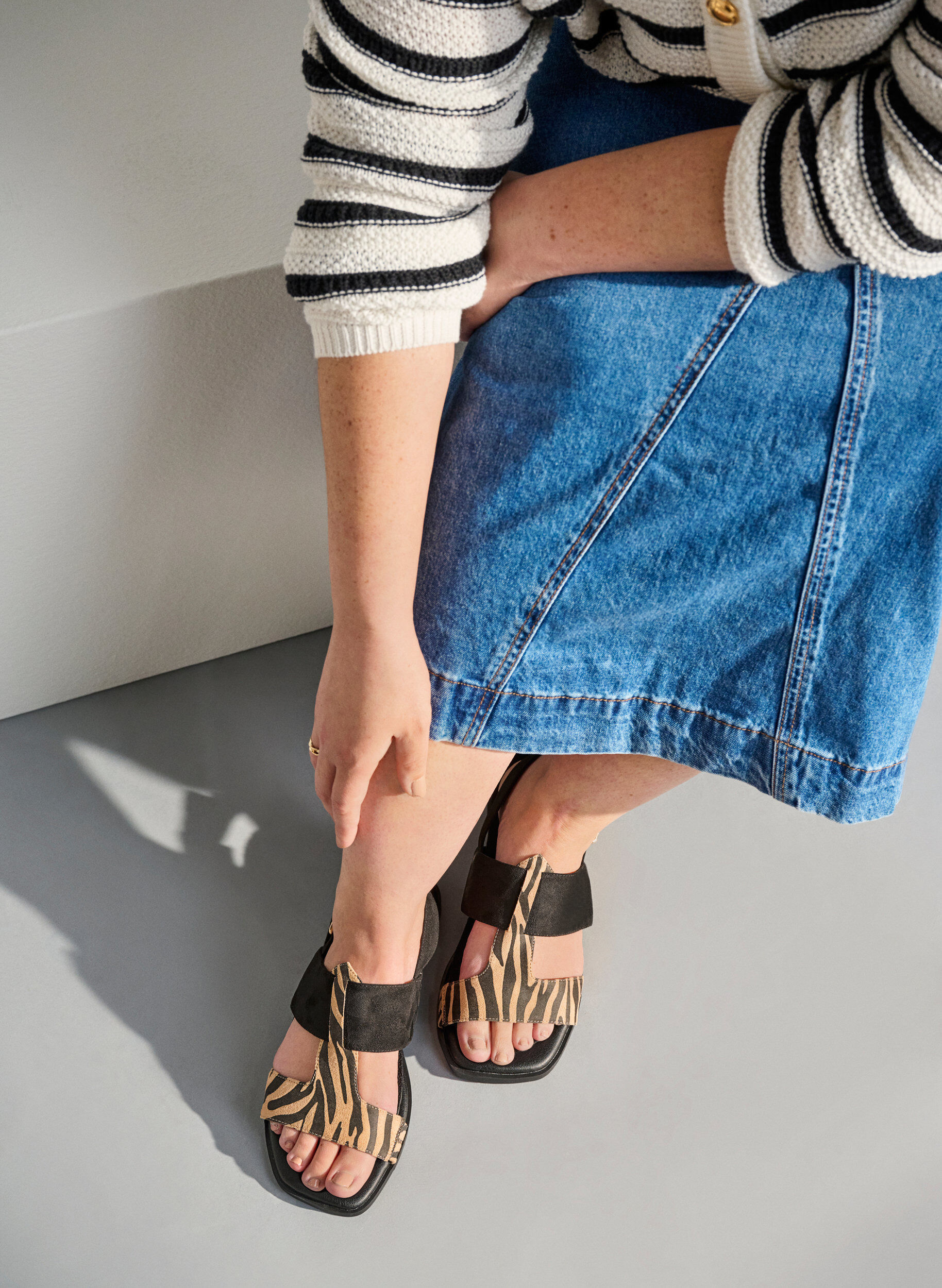 Large - Sandales avec brides larges