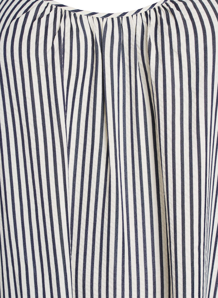 Sommerkleid mit Streifen und A-Linie, Schwarz, Packshot image number 2