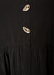 Blouse p&eacute;plum sans manches avec boutons d&eacute;coratifs, Noir, Packshot image number 2