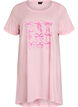 Chemise de nuit &agrave; manches courtes en coton biologique, Rose, Packshot image number 0
