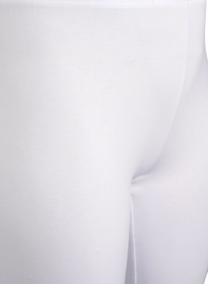 Leggings basiques longueur 3/4 en viscose, Blanc, Packshot image number 2