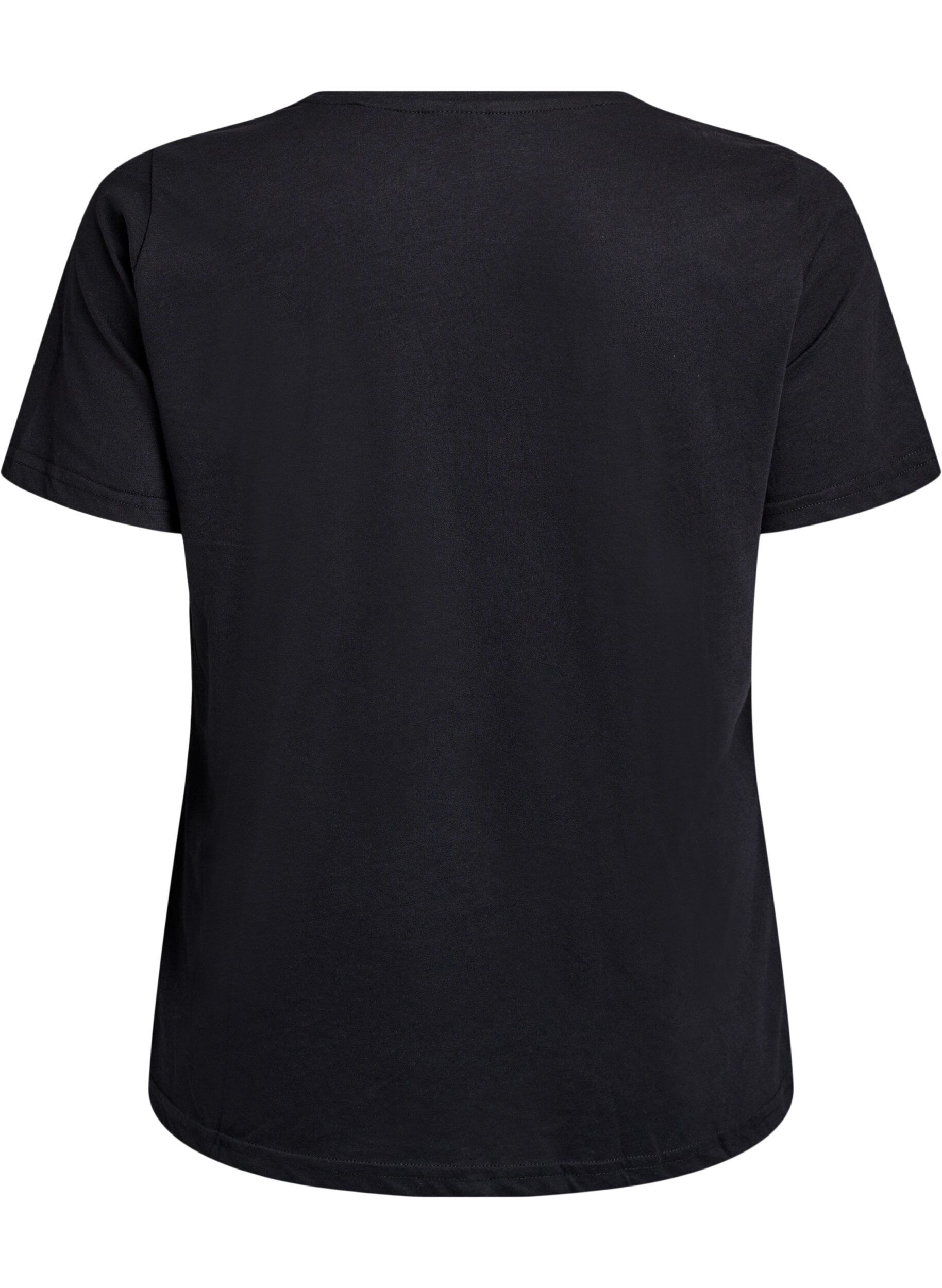 Zizzi FLASH - T-Shirt mit Print, Schwarz, Packshot image number 1