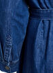 Jeanskleid in Midi-Länge mit Bindegürtel, Blau, Packshot image number 3