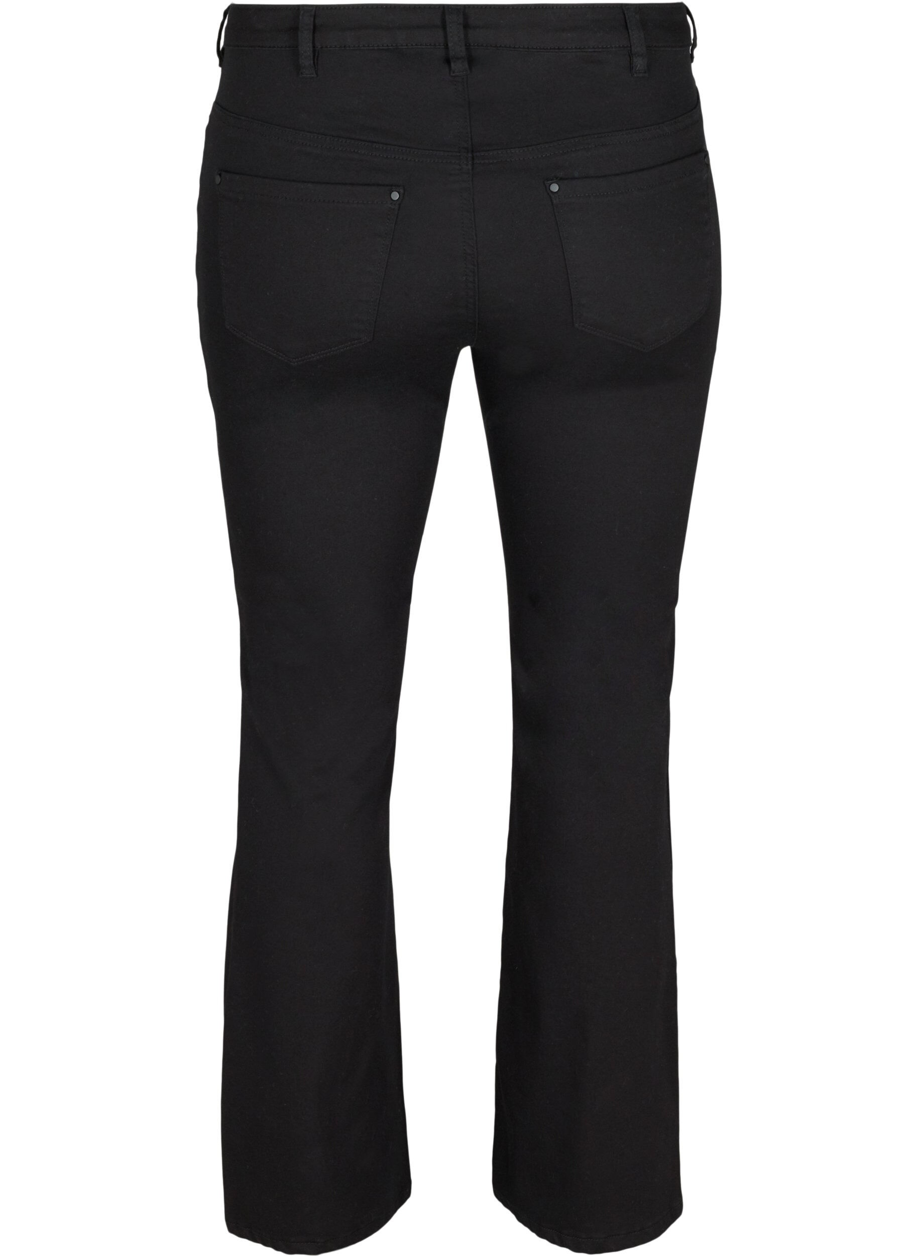 Zizzi Jean bootcut Ellen taille haute, Black, Packshot image number 1