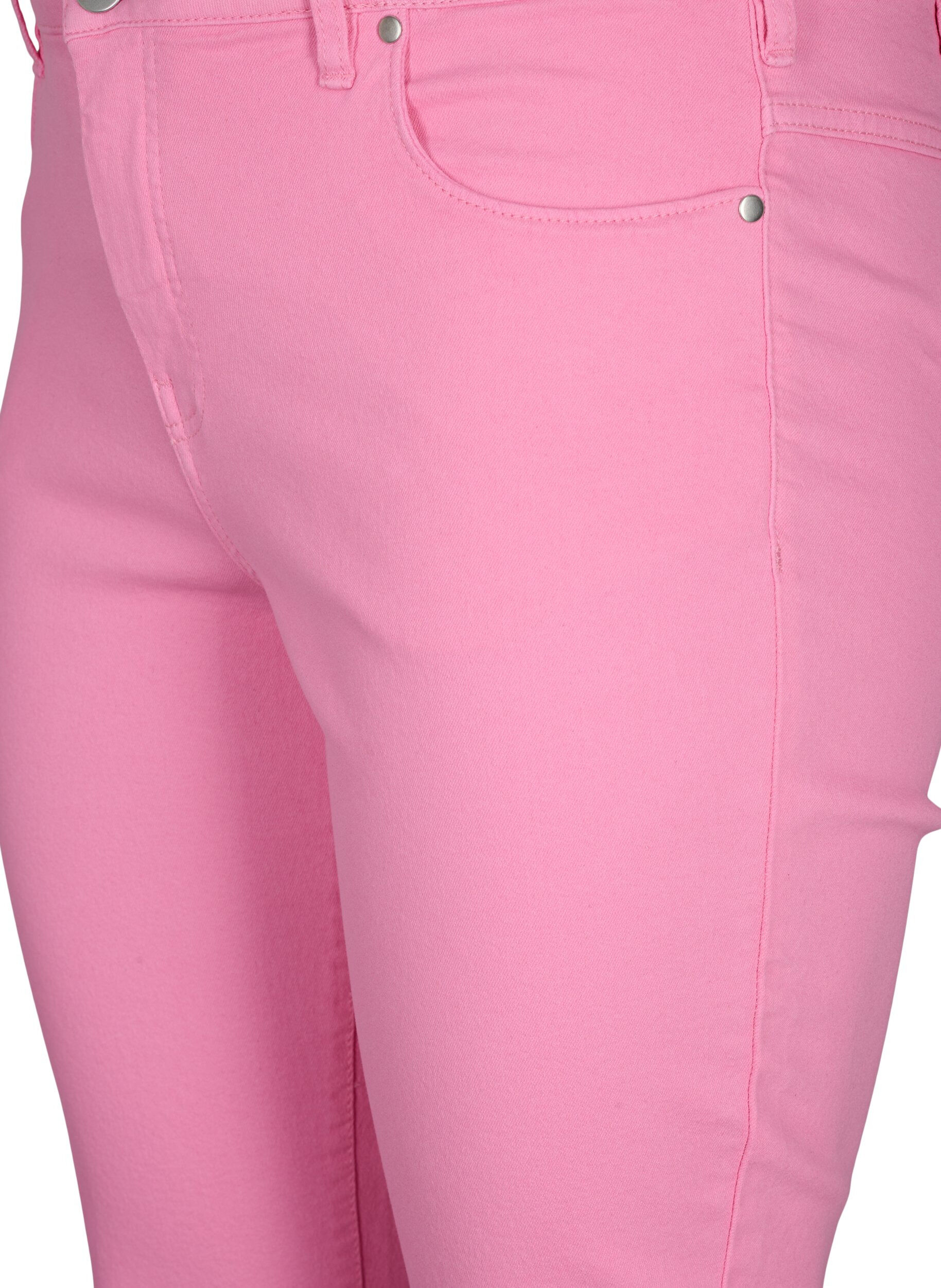 Zizzi Pantalon capri Emily ajust&eacute;, Rosebloom, Packshot image number 2