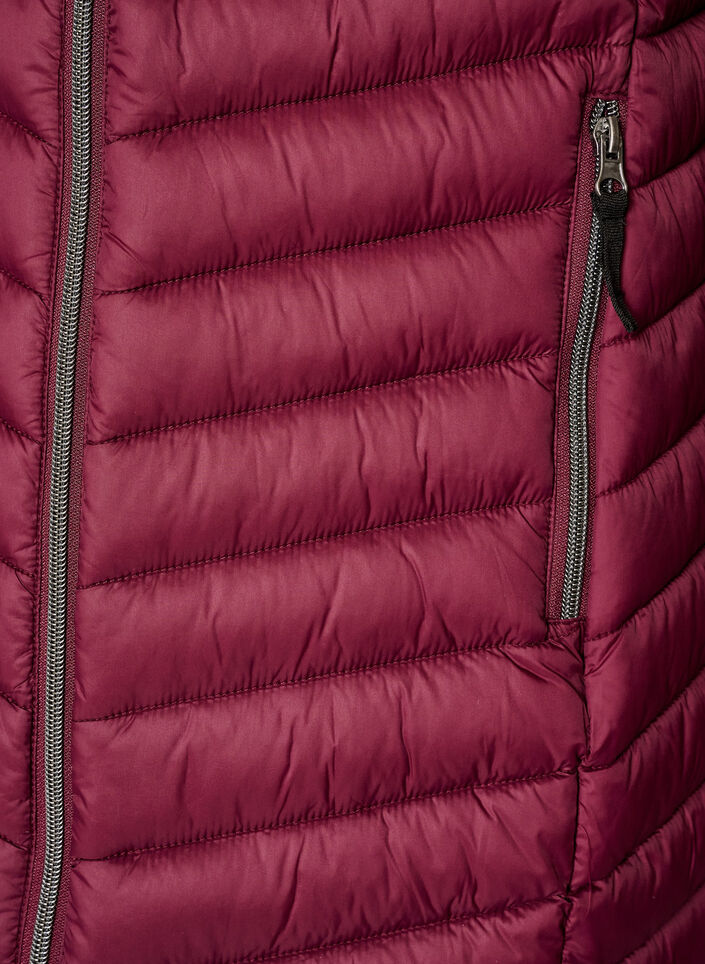 Leichte Jacke mit Taschen und abnehmbarer Kapuze, Rot, Packshot image number 3