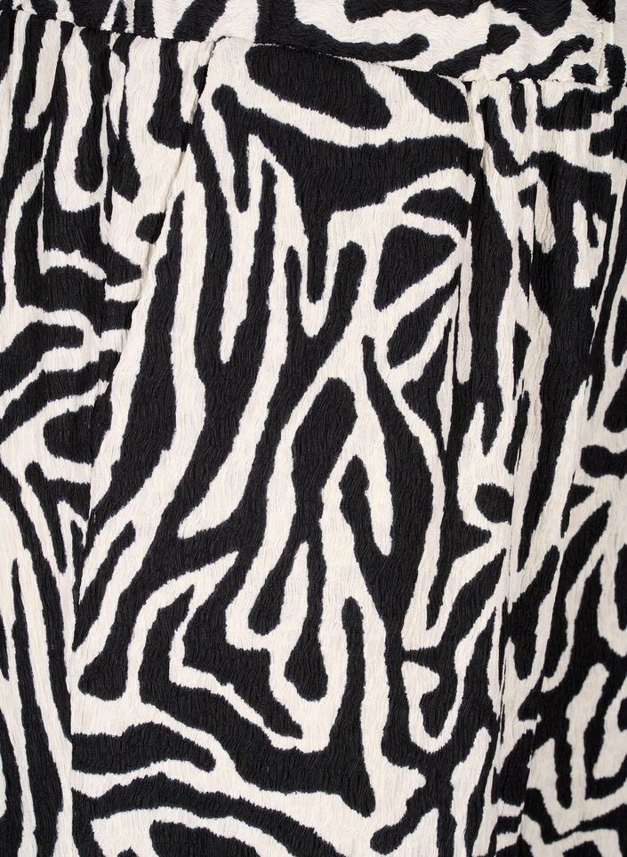 Hose mit Zebraprint, Schwarz, Packshot image number 2