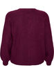 Strickjacke mit V-Ausschnitt und Rippstruktur, Lila, Packshot image number 1