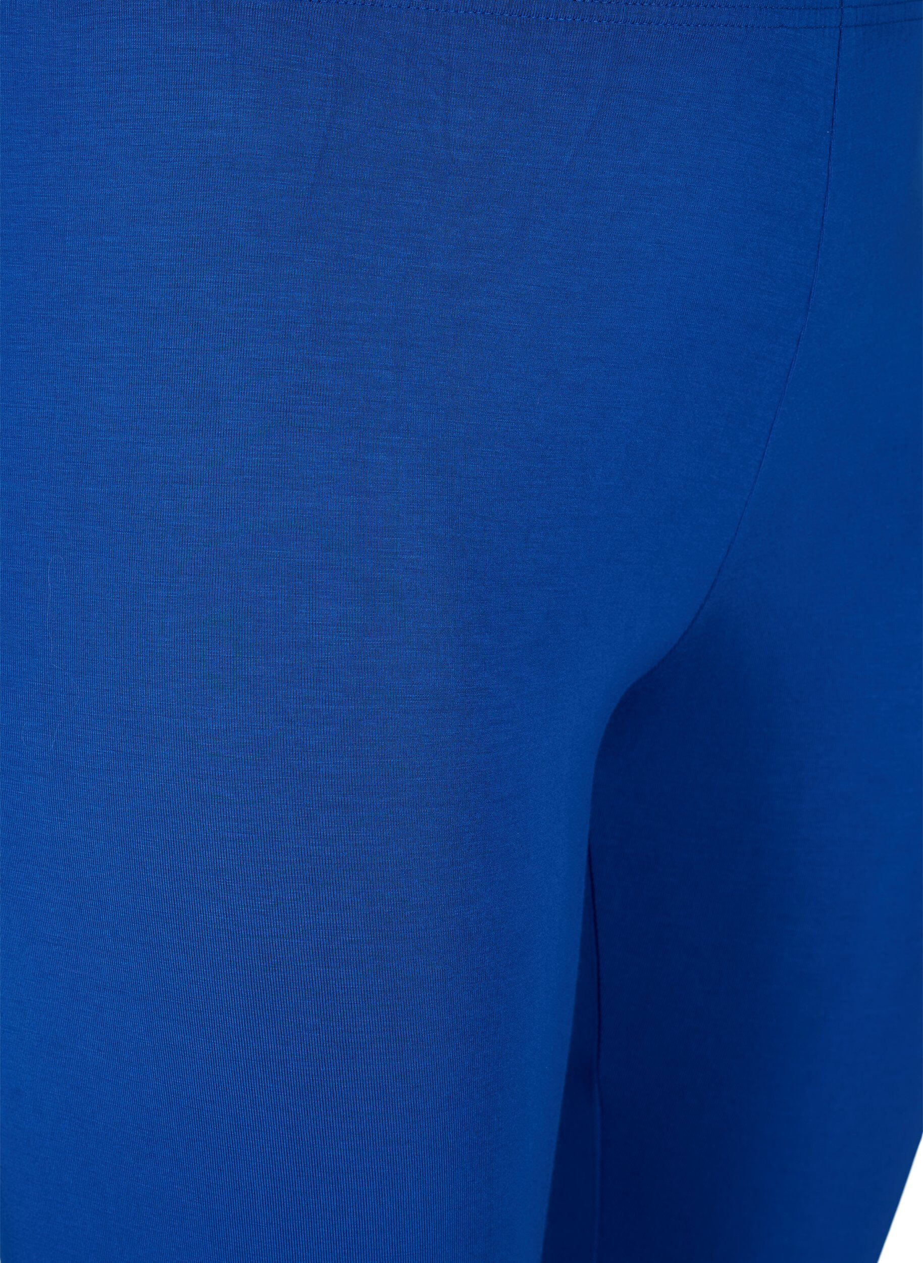 ZizziLeggings basiques longueur 3/4 en viscose, Bleu, Packshot image number 2