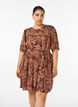 Kleid mit Paisleymuster und Bindeg&uuml;rtel, Braun, Model image number 0