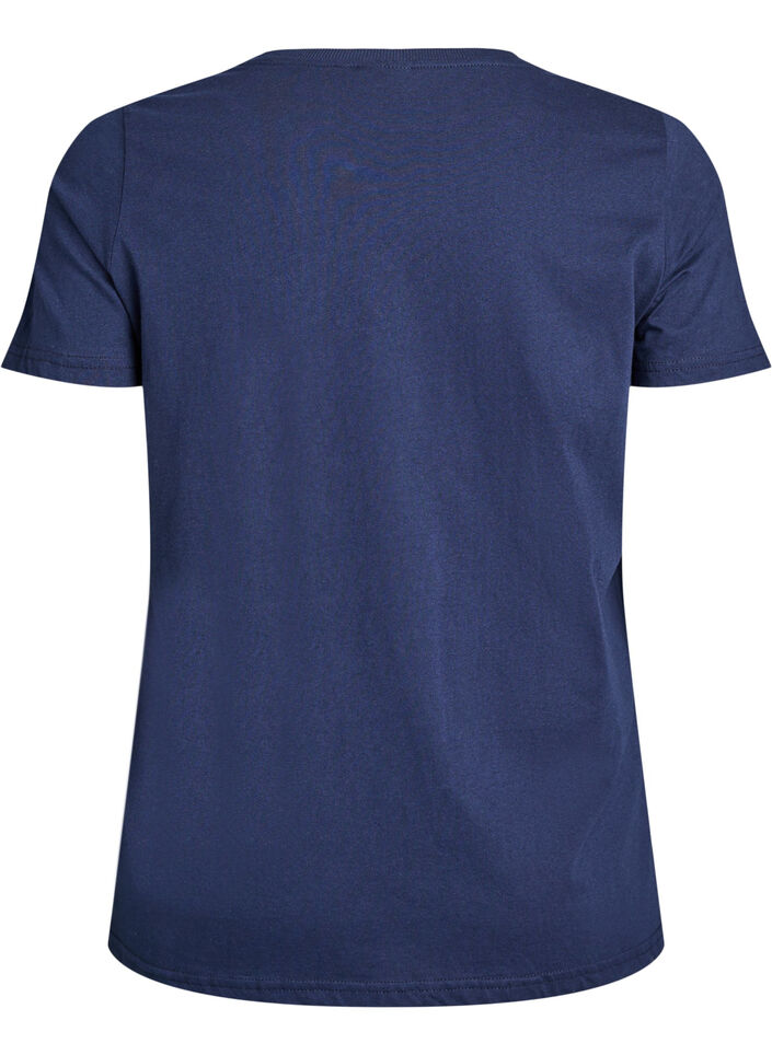 T-shirt de Noël en coton bio, Bleu, Packshot image number 1