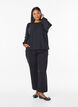 Bluse mit Silberglitzer, Schwarz, Model image number 1