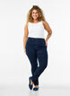 Jean super slim Amy &agrave; taille haute, Bleu, Model image number 0