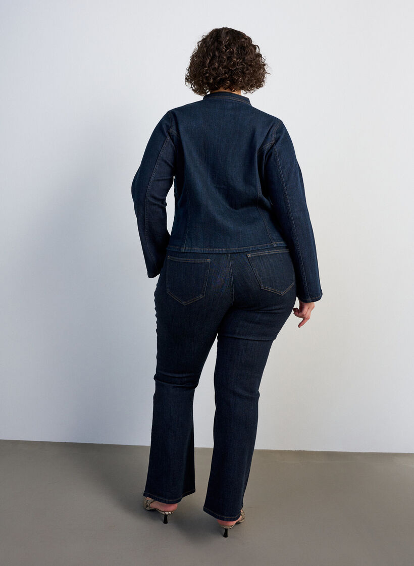 Ellen Bootcut-Jeans mit hoher Taille, Blau, Model image number 1