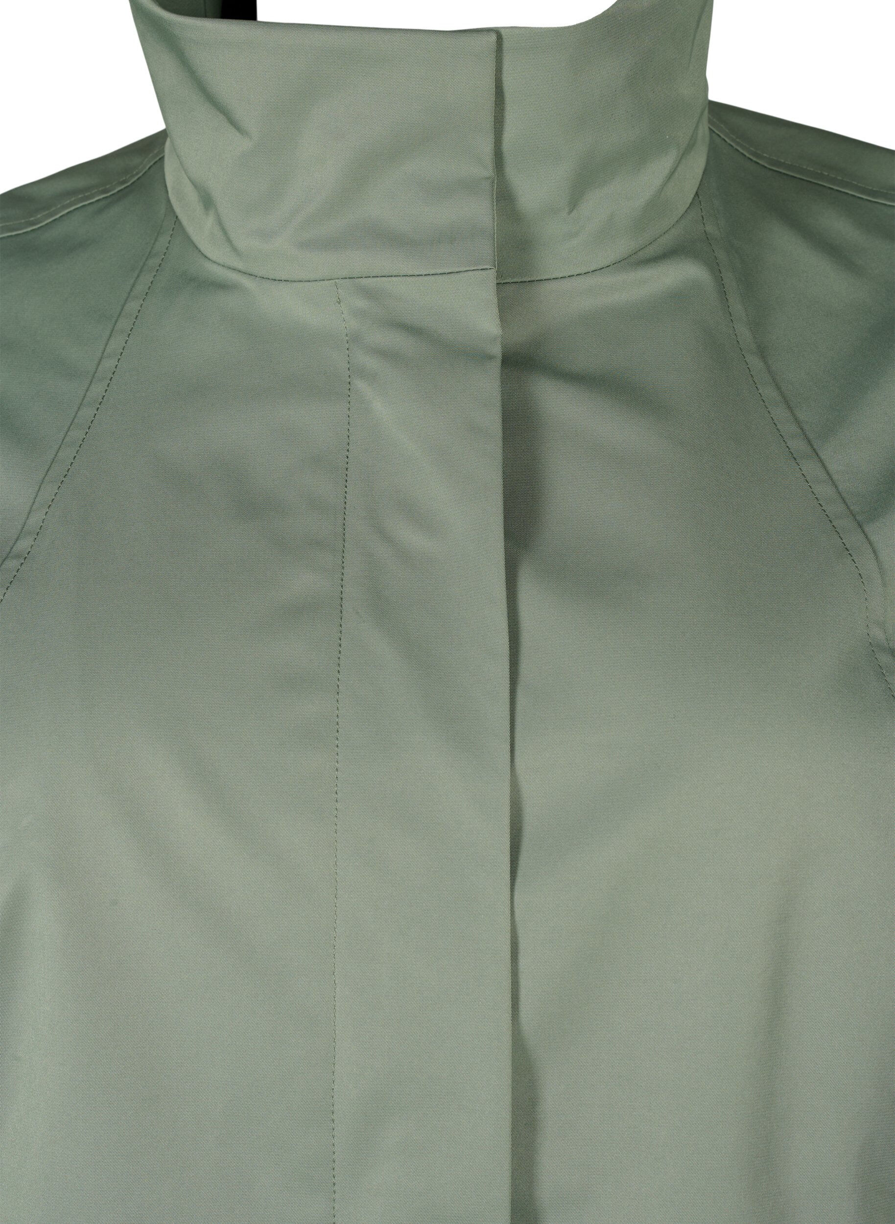 Zizzi Veste avec poches et col montant, Vert, Packshot image number 2