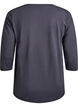Trainingsshirt mit 3/4-&Auml;rmeln, Grau, Packshot image number 1
