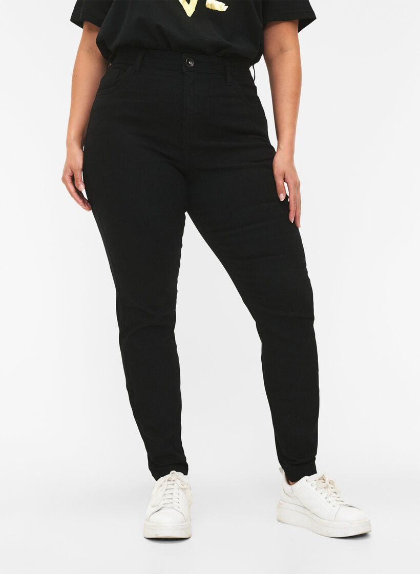Jeans mit Super Slim Fit, Schwarz, Model image number 2