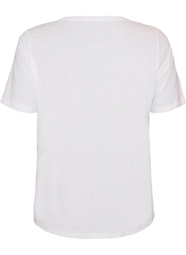 T-Shirt mit Print, Wei&szlig;, Packshot image number 1