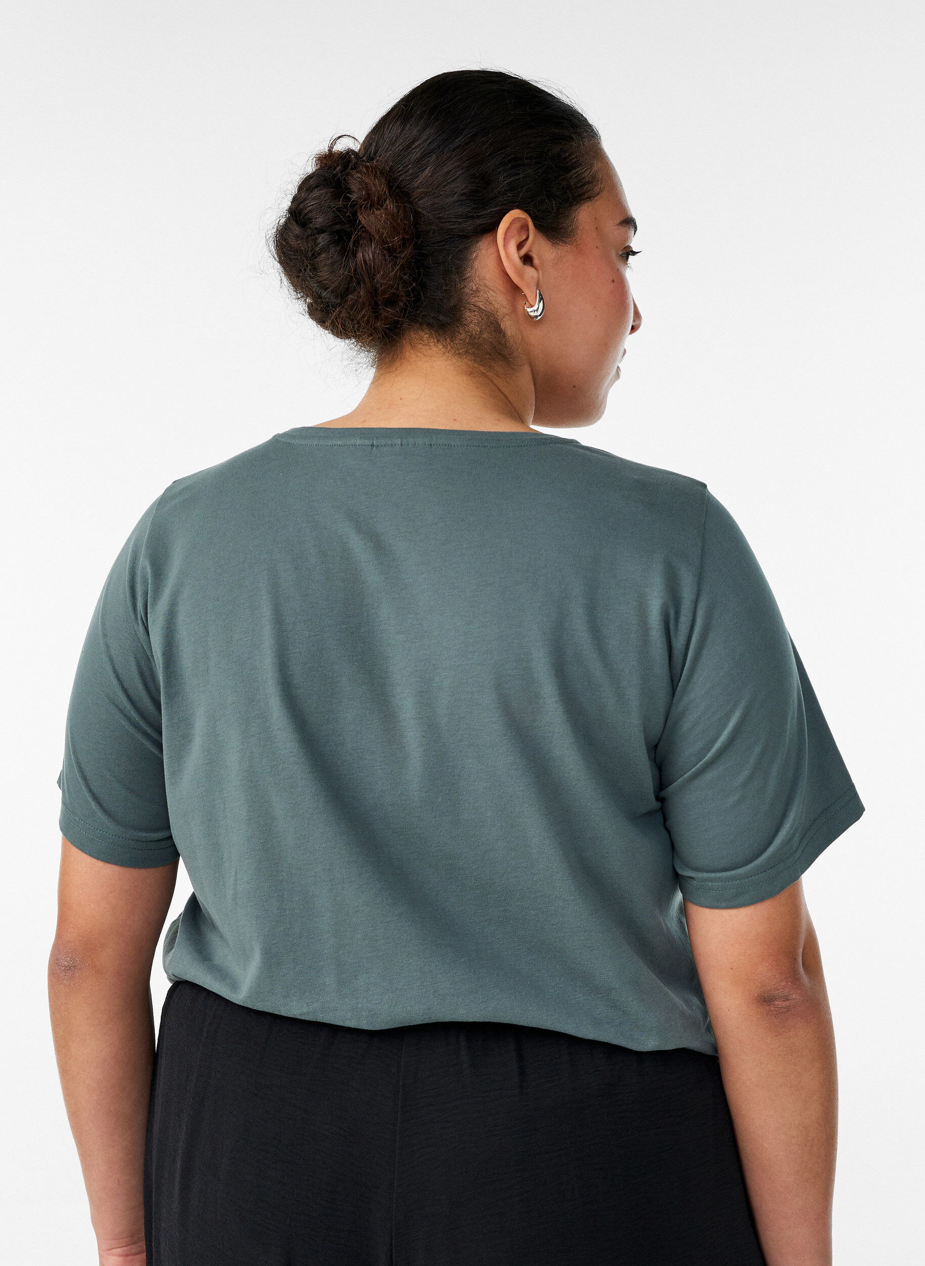 ZizziT-shirt imprim&eacute;, Vert, Model image number 2