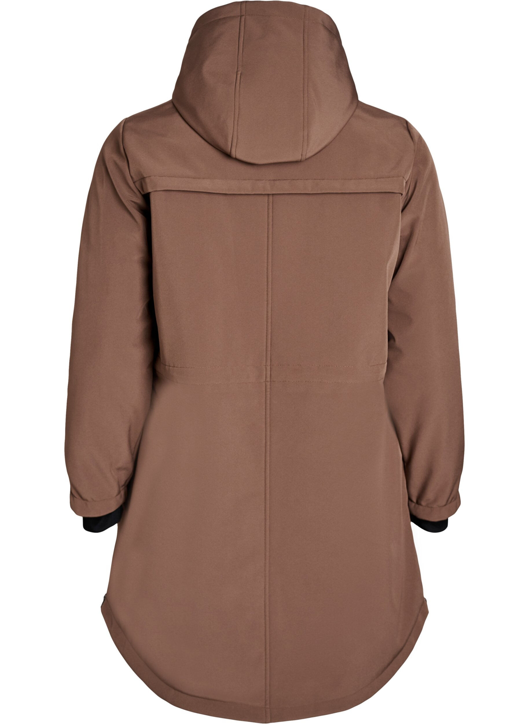 Zizzi Veste softshell r&eacute;sistante &agrave; l'eau avec doublure matelass&eacute;e, Marron, Packshot image number 1