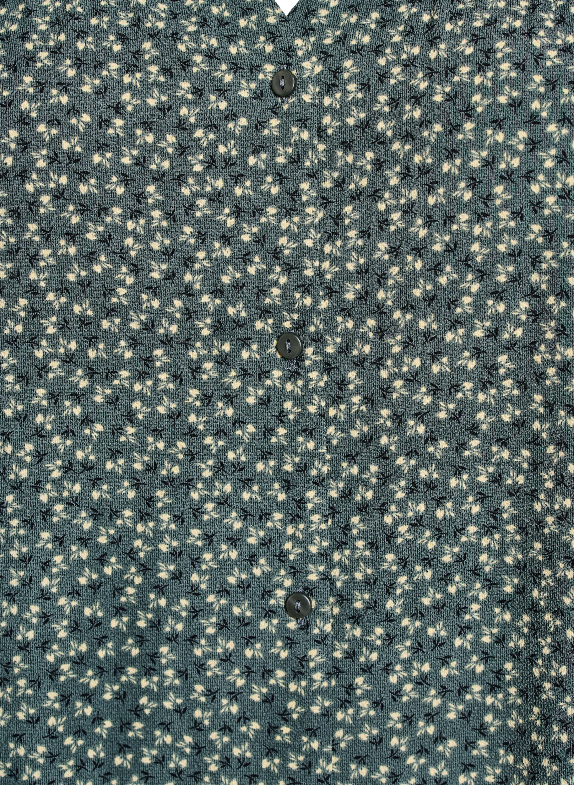 Zizzi Chemisier &agrave; manches 1/2, Vert fonc&eacute;, Packshot image number 2