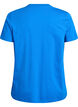 T-shirt basique en coton &agrave; col rond, Bleu, Packshot image number 1