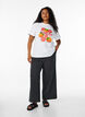 Lockere Hose mit hohem Bund und Taschen, Schwarz, Model image number 1