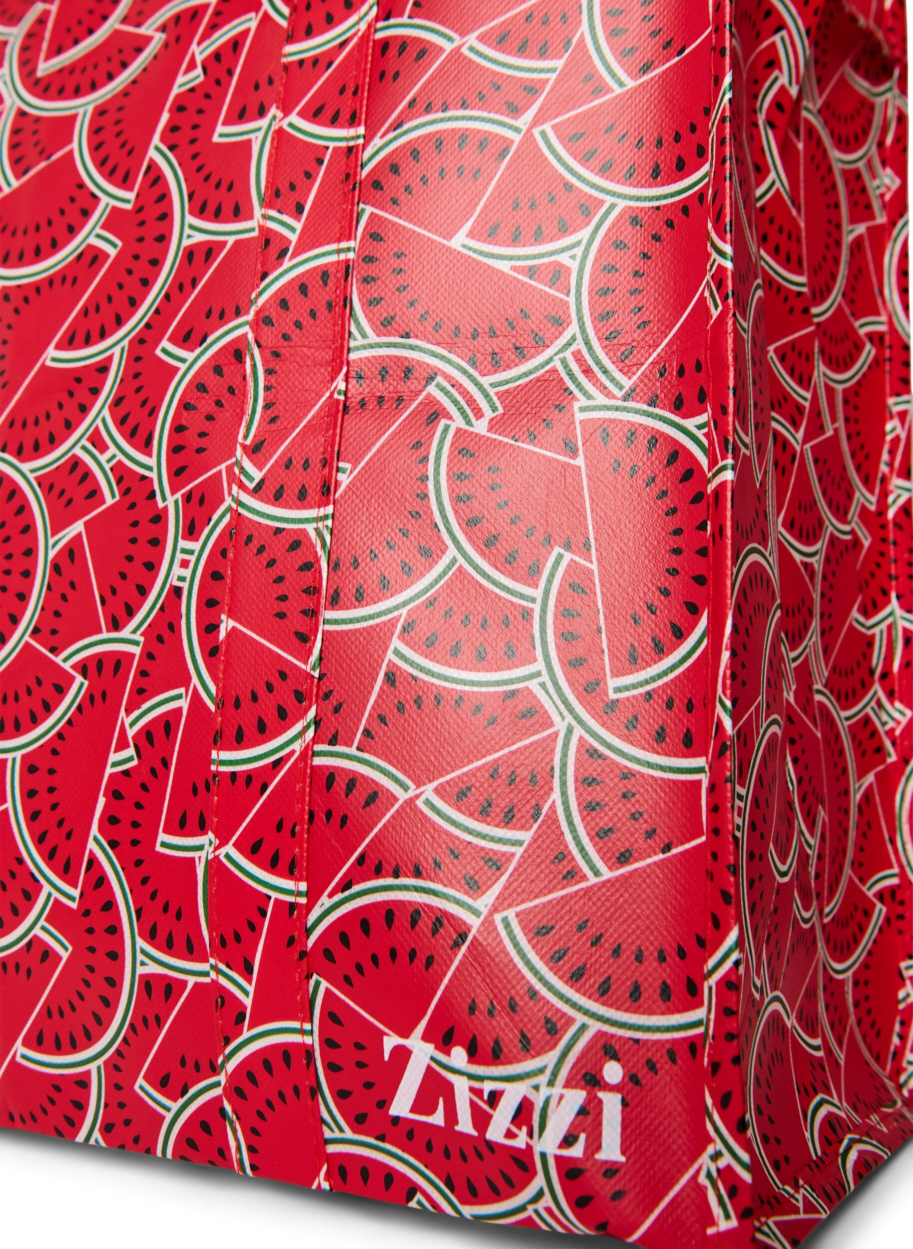 Zizzi Einkaufstasche mit Rei&szlig;verschluss, Rot, Packshot image number 2