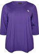 Trainingsshirt mit 3/4-&Auml;rmeln, Lila, Packshot image number 0