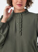 Tunique en viscose avec volants et boutons, Vert, Model image number 3