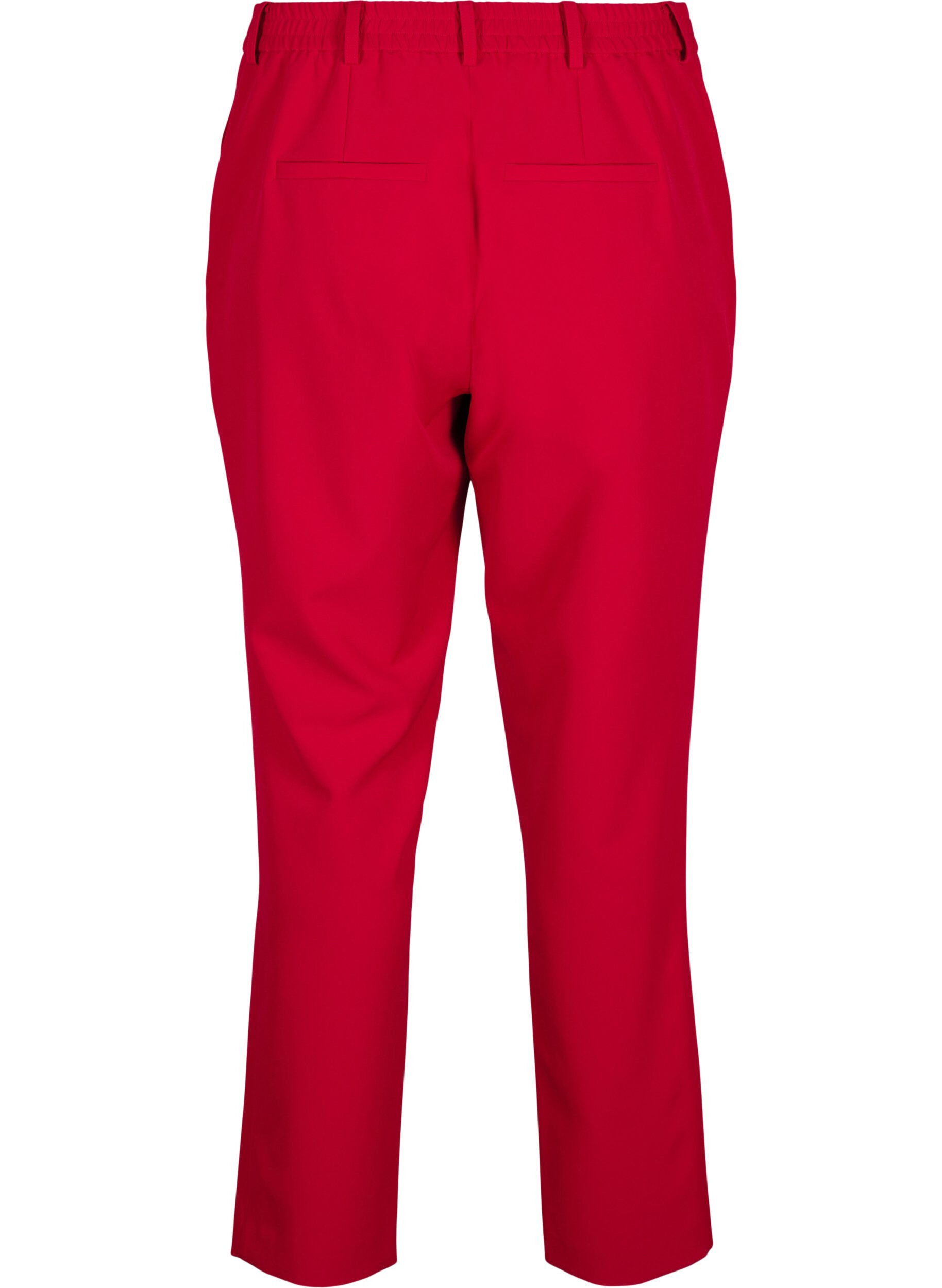 Zizzi Pantalon de tailleur avec poches, Tango Red, Packshot image number 1
