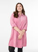 Robe en velours c&ocirc;tel&eacute; avec zip et manches 3/4, Rose, Model image number 0