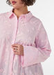Hemd mit floraler Stickerei und weiten &Auml;rmeln, Pink, Model image number 3