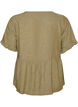 Bluse aus Leinen und Viskose mit V-Ausschnitt und Knopfverschluss, Gr&uuml;n, Packshot image number 1