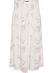 Jupe longue en viscose avec smocks, Blanc, Packshot image number 0