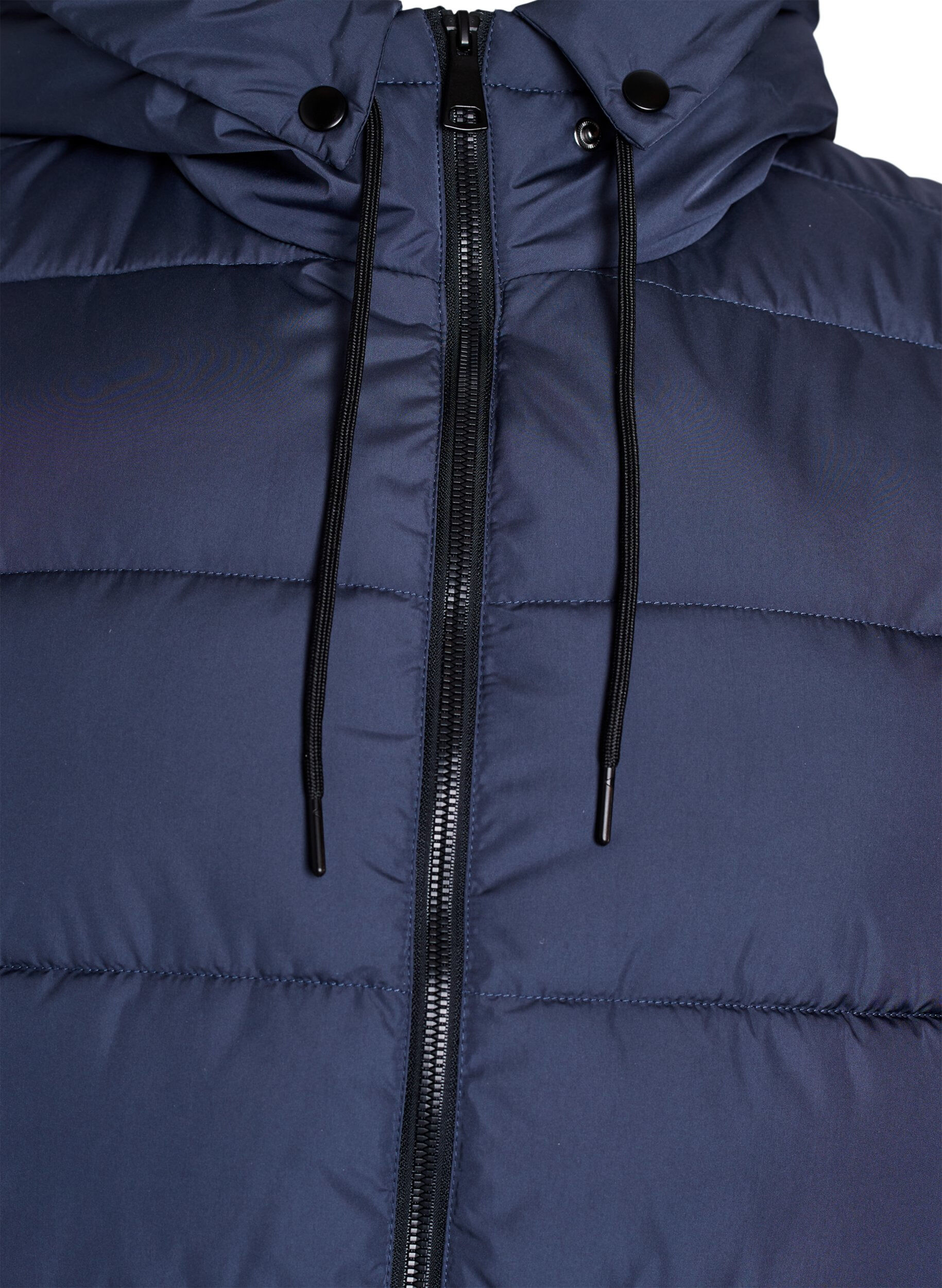 ZizziVeste longue avec capuche et poches, Bleu, Packshot image number 2