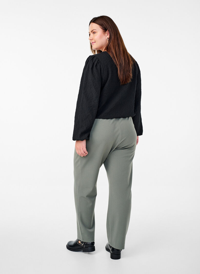 Pantalon &agrave; coupe droite, Gris anthracite, Model image number 1