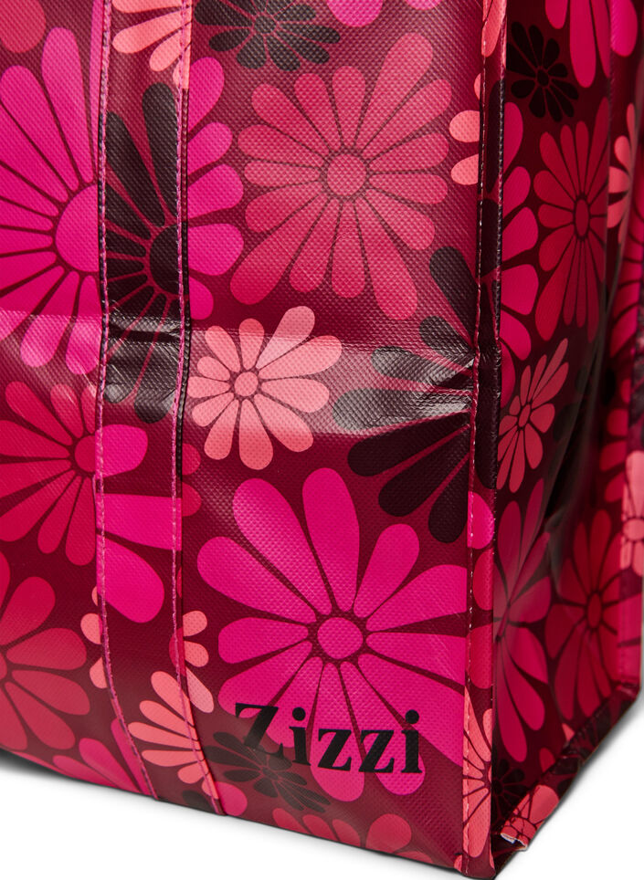 Einkaufstasche mit Rei&szlig;verschluss, Rot, Packshot image number 2