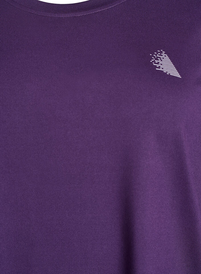 Trainingsshirt mit 3/4-&Auml;rmeln, Lila, Packshot image number 2