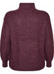 Pull en tricot avec col haut et fermeture &eacute;clair, Violet, Packshot image number 1