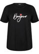 T-Shirt mit Print, Schwarz, Packshot image number 0