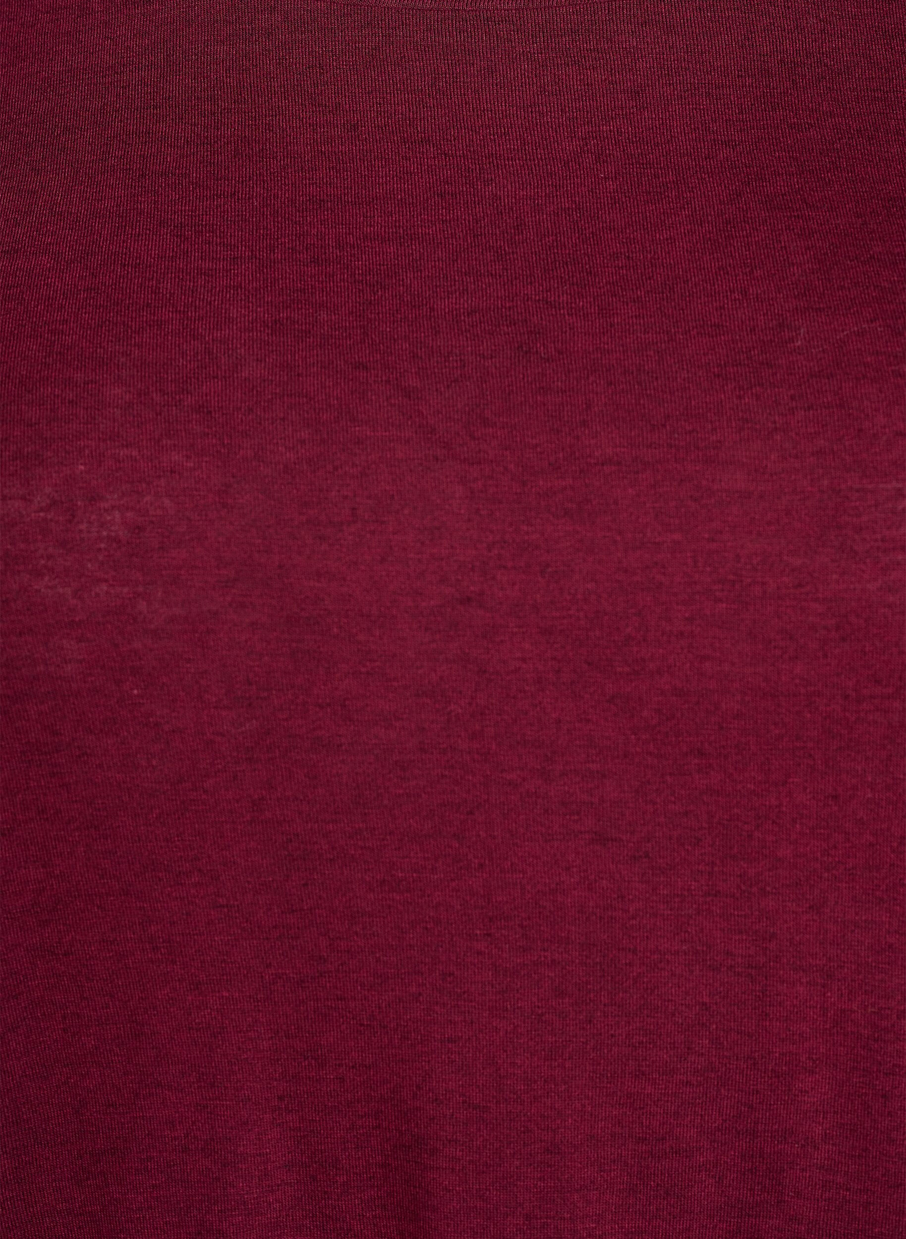 Zizzi Lang&auml;rmelige Bluse aus Wolle und Viskose, Dunkles Bordeaux, Packshot image number 2