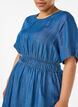 Midikleid in Jeans-Optik mit Gummizug in der Taille, Blau, Model image number 2