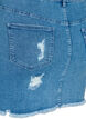 Eng anliegender Jeansrock mit Schlitz, Blue denim, Packshot image number 3