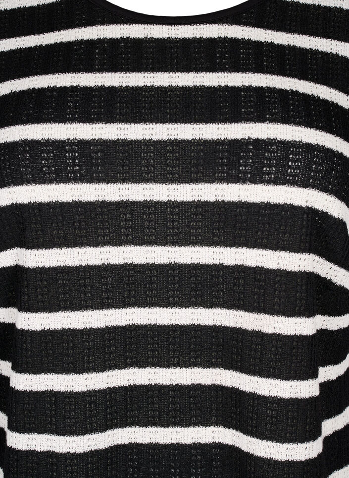 Chemisier rayé à manches longues, Black Sand Stripe, Packshot image number 2