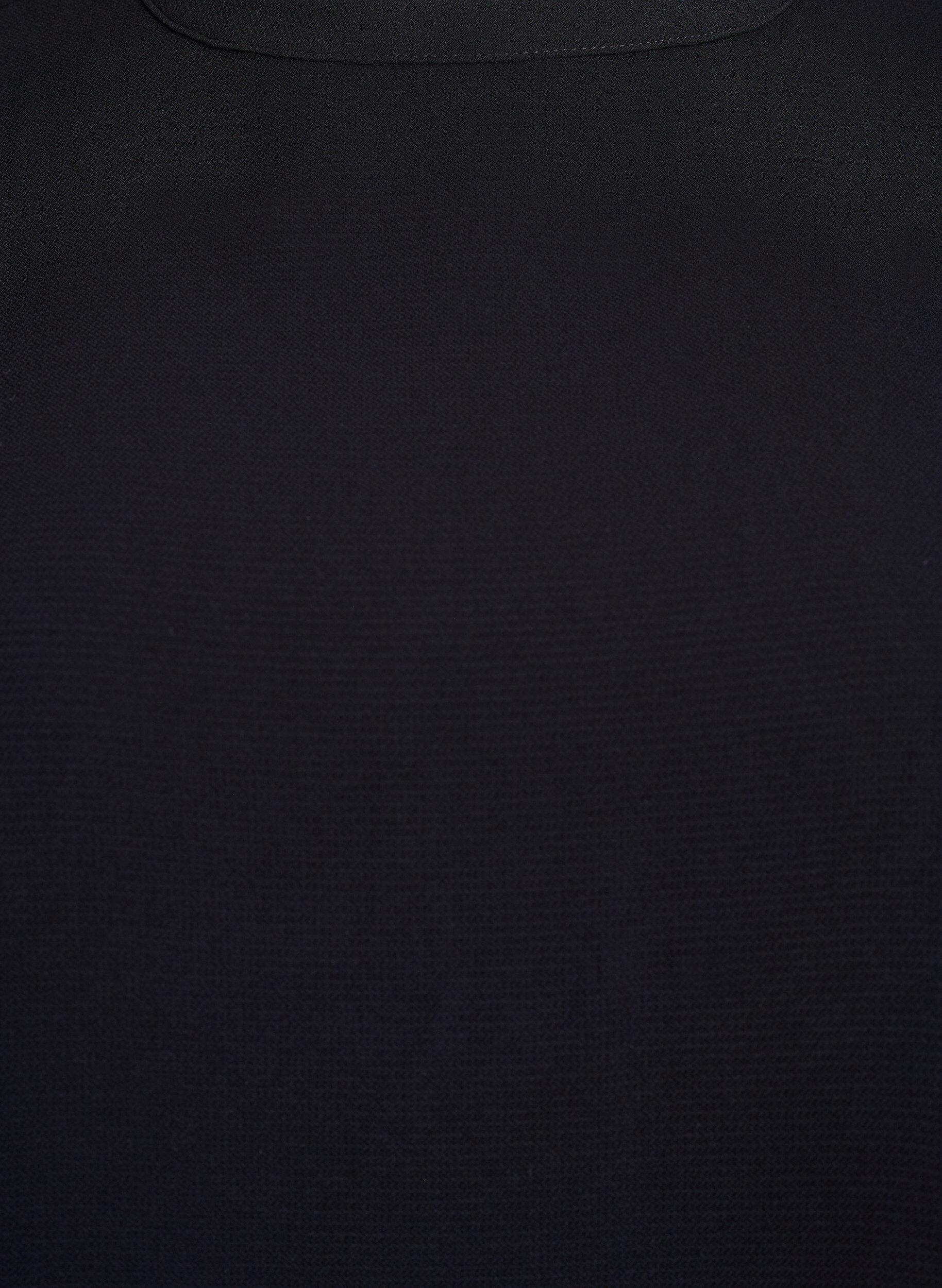 Zizzi Blouse &agrave; bandes sur les manches, Noir, Packshot image number 2