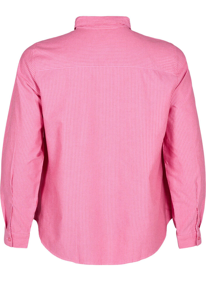 Langärmliges Baumwollhemd, Rot, Packshot image number 1