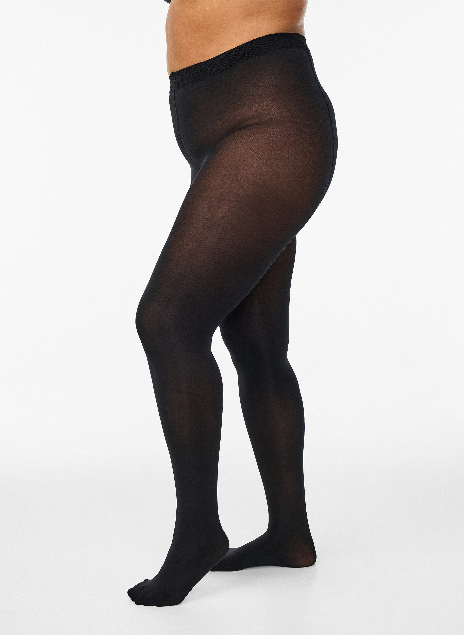 Zizzi 2er-Pack Strumpfhose in 100 DEN, Schwarz, Model image number 0