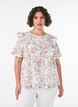 Bluse aus Baumwolle mit Broderie Anglaise und R&uuml;schen, Rot, Model image number 0