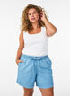 Shorts in Jeans-Optik mit elastischem Bund und Kordelzug, Blau, Model image number 0
